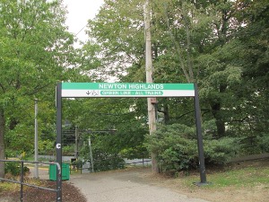 Image of the newton Highlands MBTA station